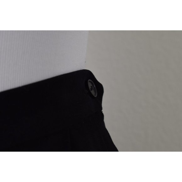 Vintage 80s Black Pleated Polyester/Spandex pants size 6P | 24-30 waist - Picture 7 of 9